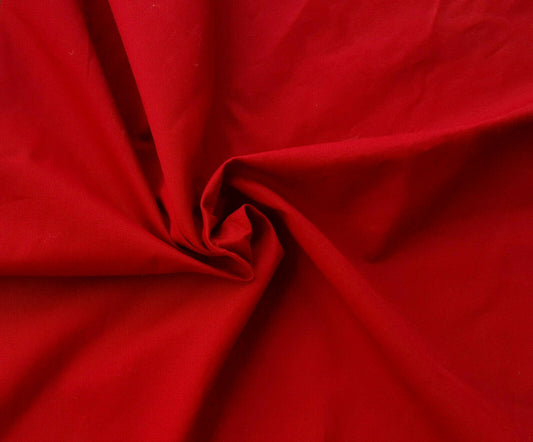 Red Organic Cotton Twill