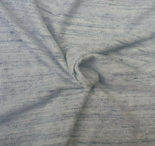 Denim Streaks Cotton Rich Fleece Knit