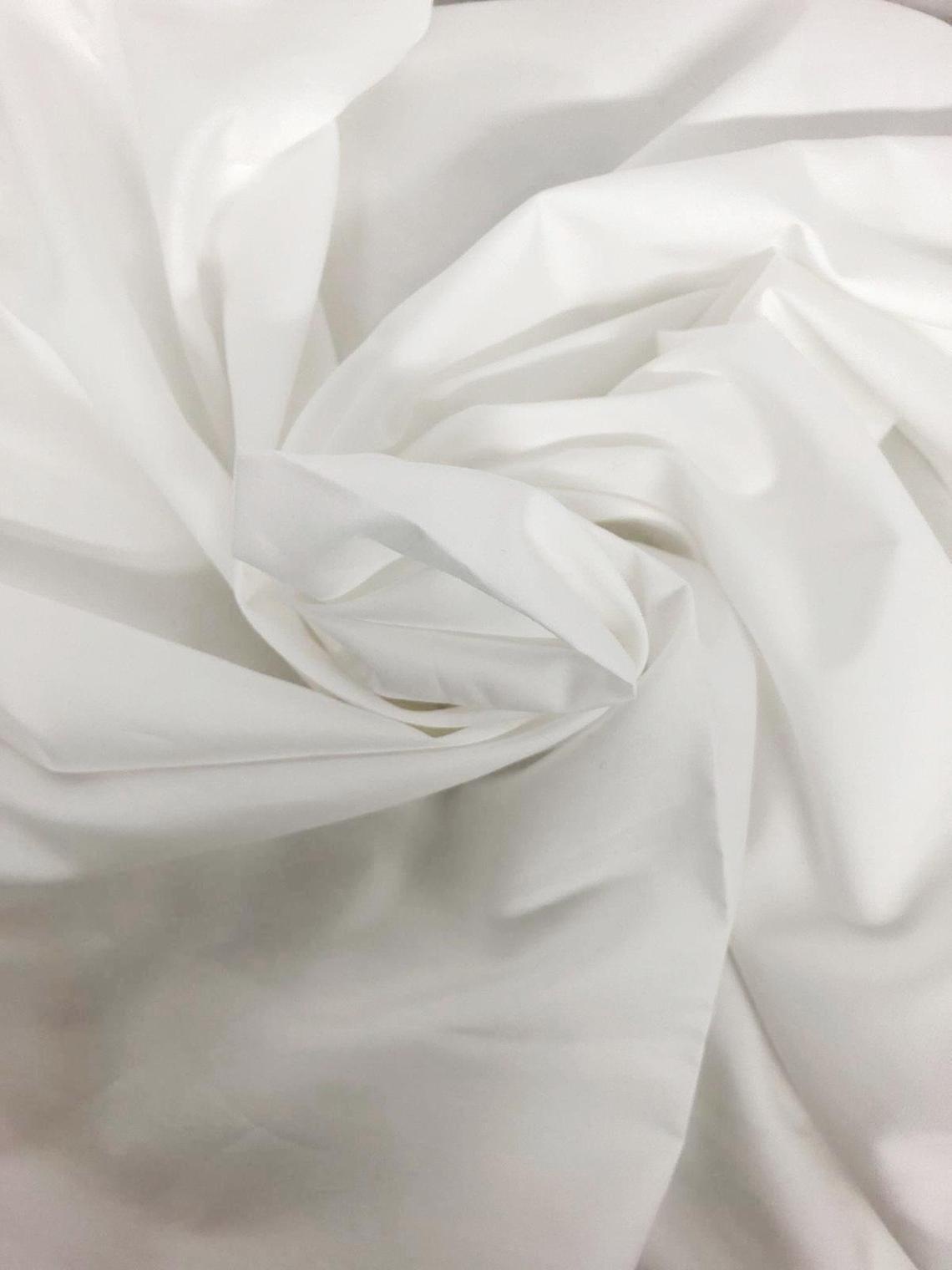 White Woven Cotton Poplin