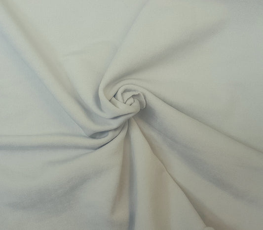 Light Gray Stretch Sweatshirt Fleece Poly Spandex