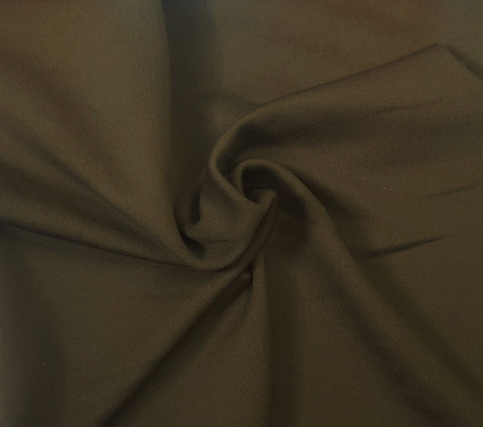 Dark Olive Stretch Sweatshirt Fleece Poly Spandex