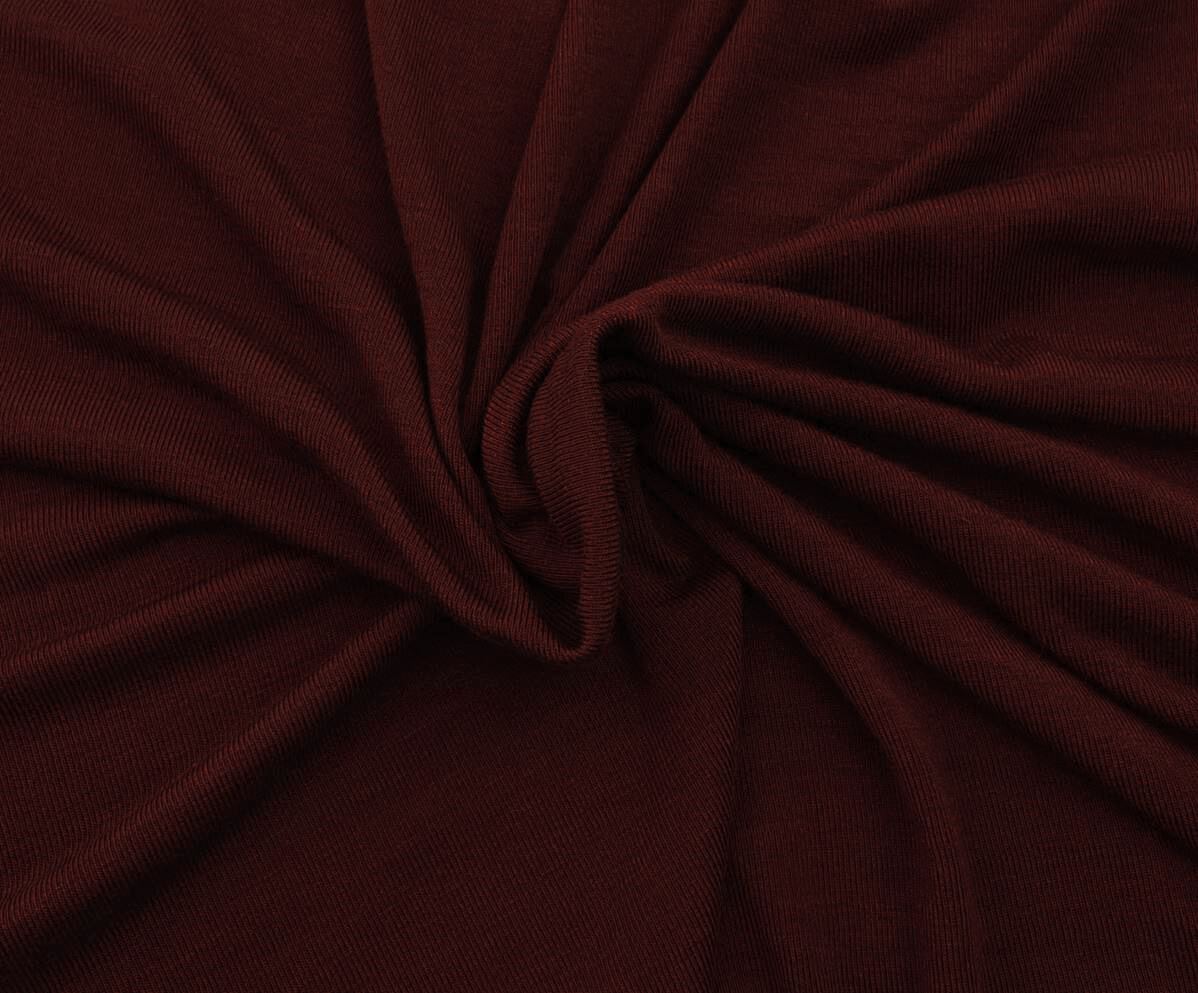 Garnet Rose 1x1 Rib Modal Cotton Spandex