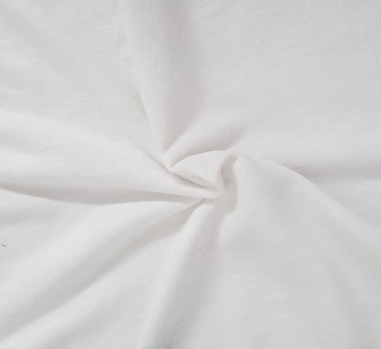 White Pre Washed Cotton French Terry Knit 330GSM