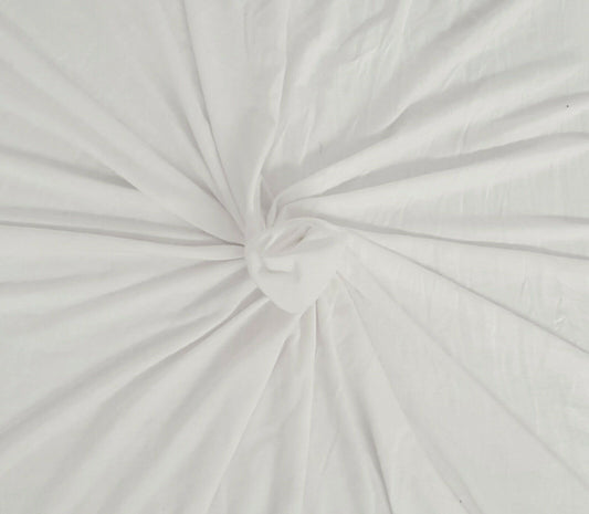 White Siro Micro Modal Spandex Jersey