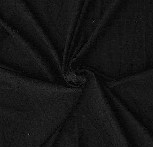 Black Cotton Spandex Jersey 120GSM