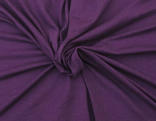 Eggplant Cotton Spandex Jersey