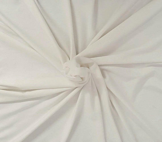 White ProModal Spandex Jersey Knit