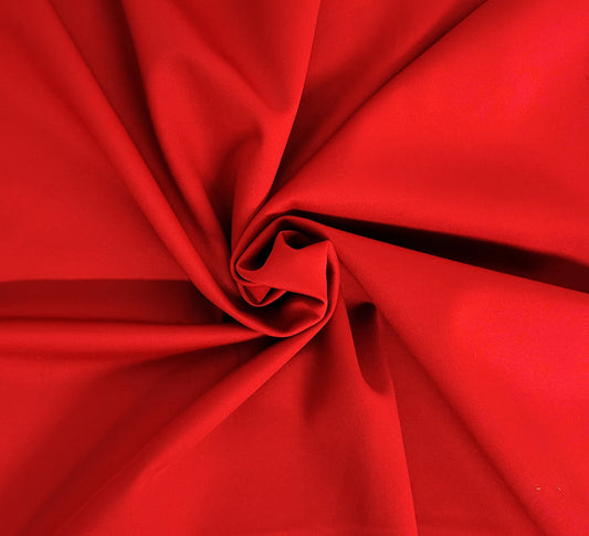 Red Nylon Polyester Spandex Activewear Jersey Knit