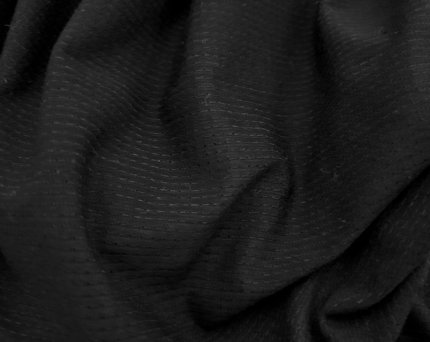 Black Micro Modal Spandex Carbon Mesh Jersey Knit