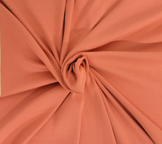 Blush Nylon Spandex 1x1 Rib Knit