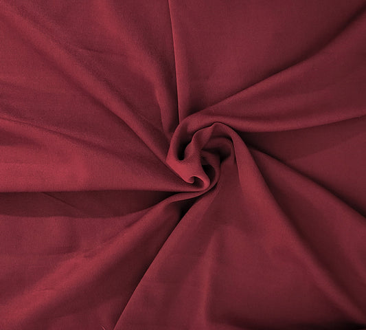 Burgundy Nylon Spandex 1x1 Rib Knit