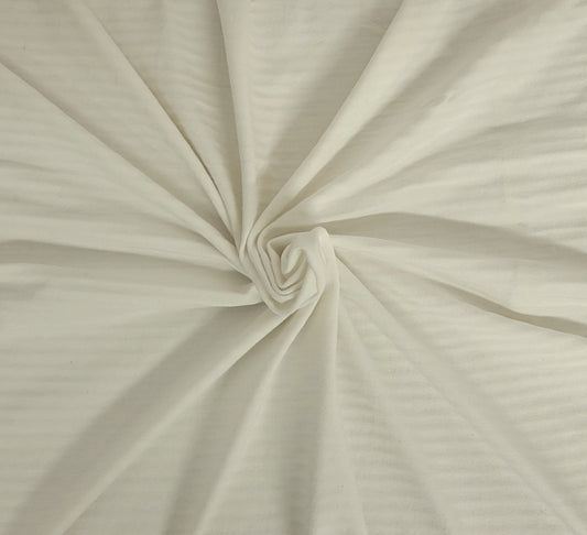 White Stripes Yarn Dye Modal Spandex Jersey