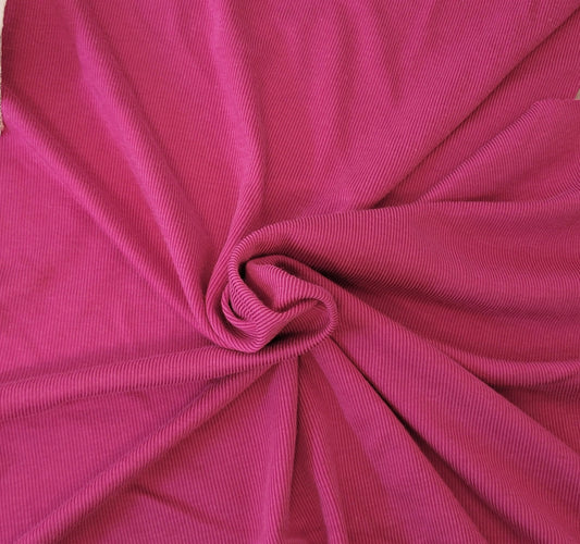 Fuchsia Cotton Rayon 1x1 Rib