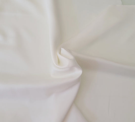 White Satin 100% Polyester Front Has Brushed Feel