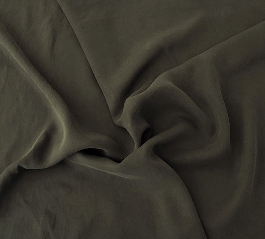 Olive 100% Cupro Tencel Twill