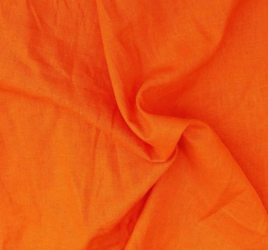 Bright Orange Linen Cotton