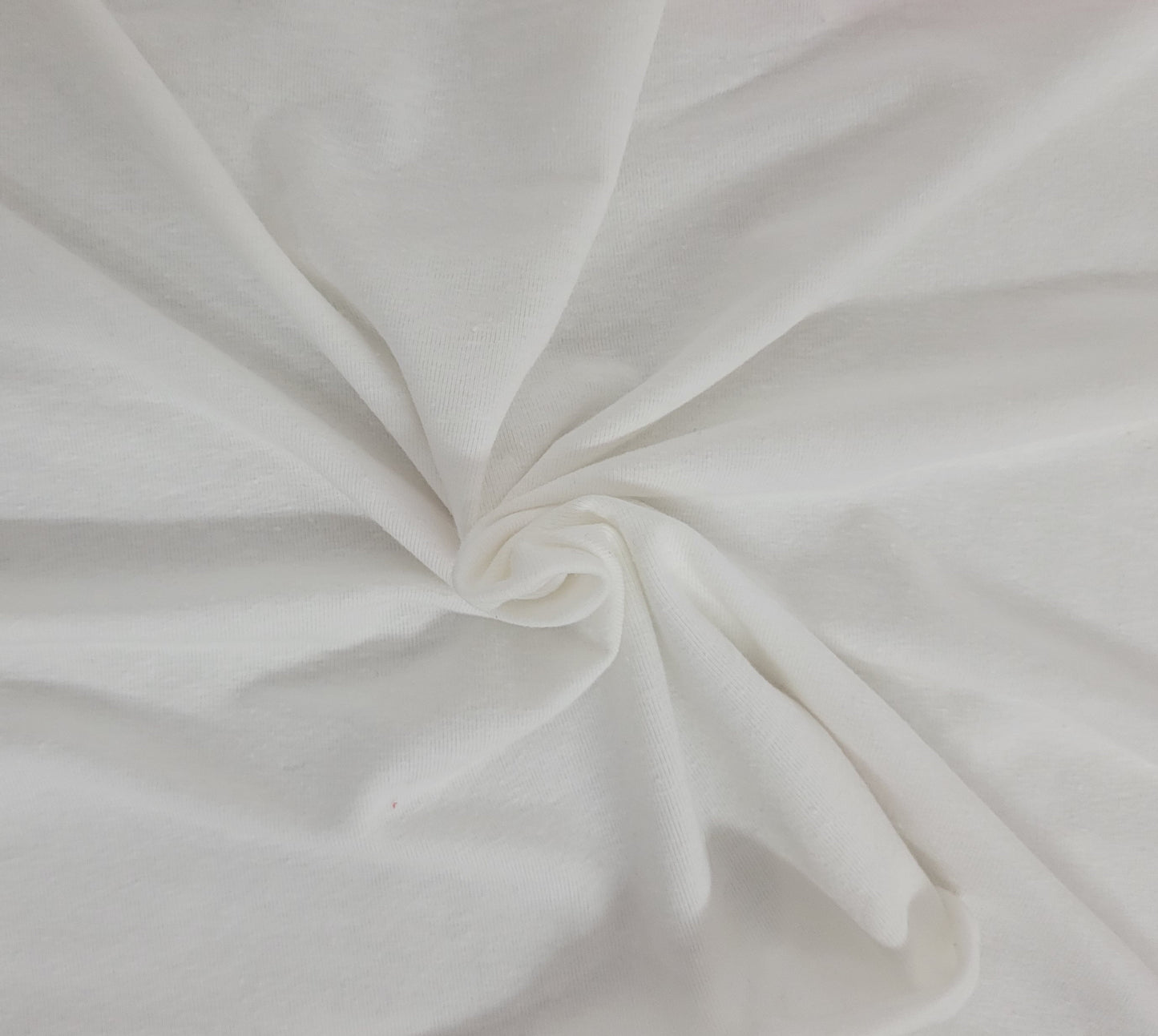 White Hemp Cotton Recycled Poly Spandex Jersey Knit