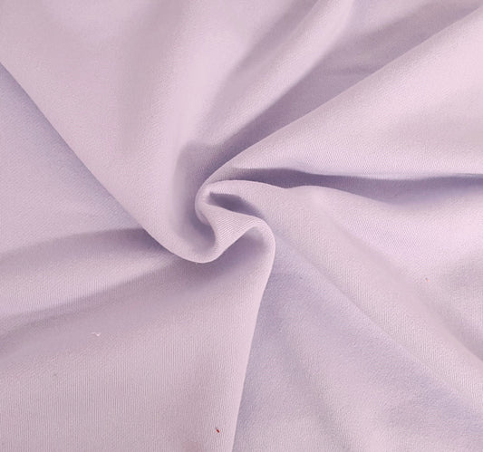 Lilac 100% Cotton Fleece Knit Fabric 350GSM