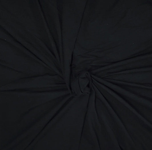 Black Rayon Spandex Jersey 250GSM 12.7oz