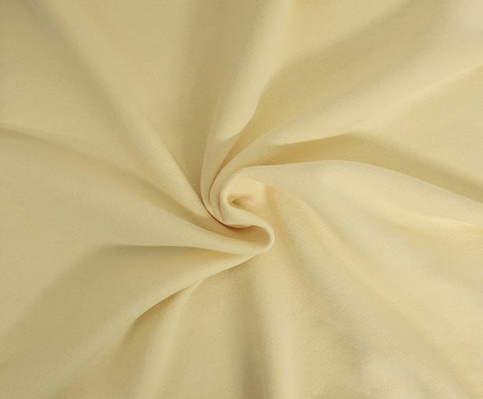 Banana Yellow Cotton French Terry Knit 410GSM