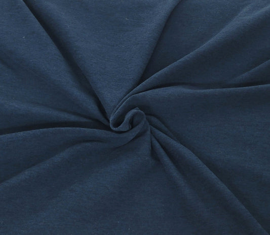 Heather Navy Polyester Spandex Activewear Performance Knit
