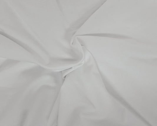 White PFD Modal Cotton Spandex French Terry Knit