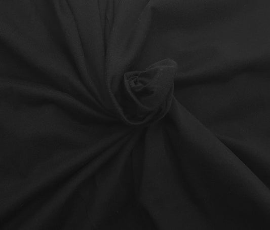 Black Cotton Jersey Knit 140 GSM