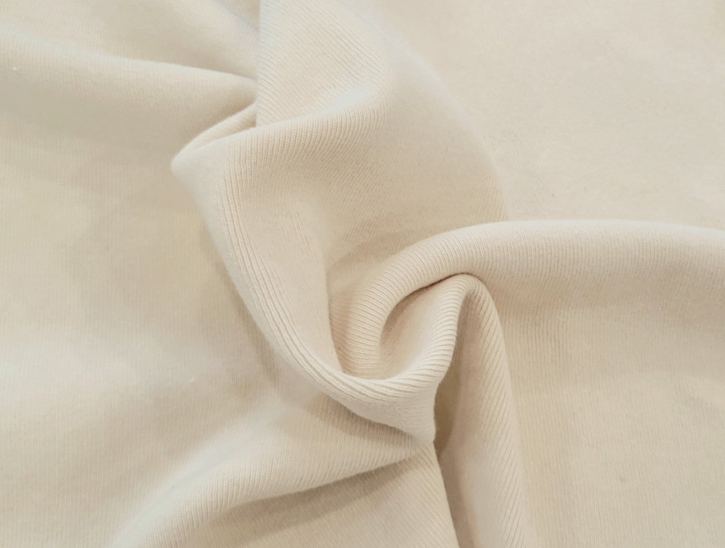 Natural Prewashed Cotton Spandex 1x1 Rib Knit 600GSM
