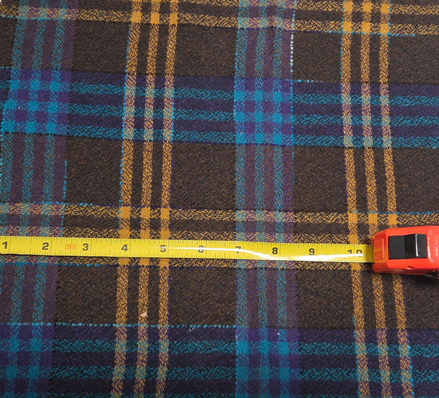 Deadstock Plaid Wool Acrylic