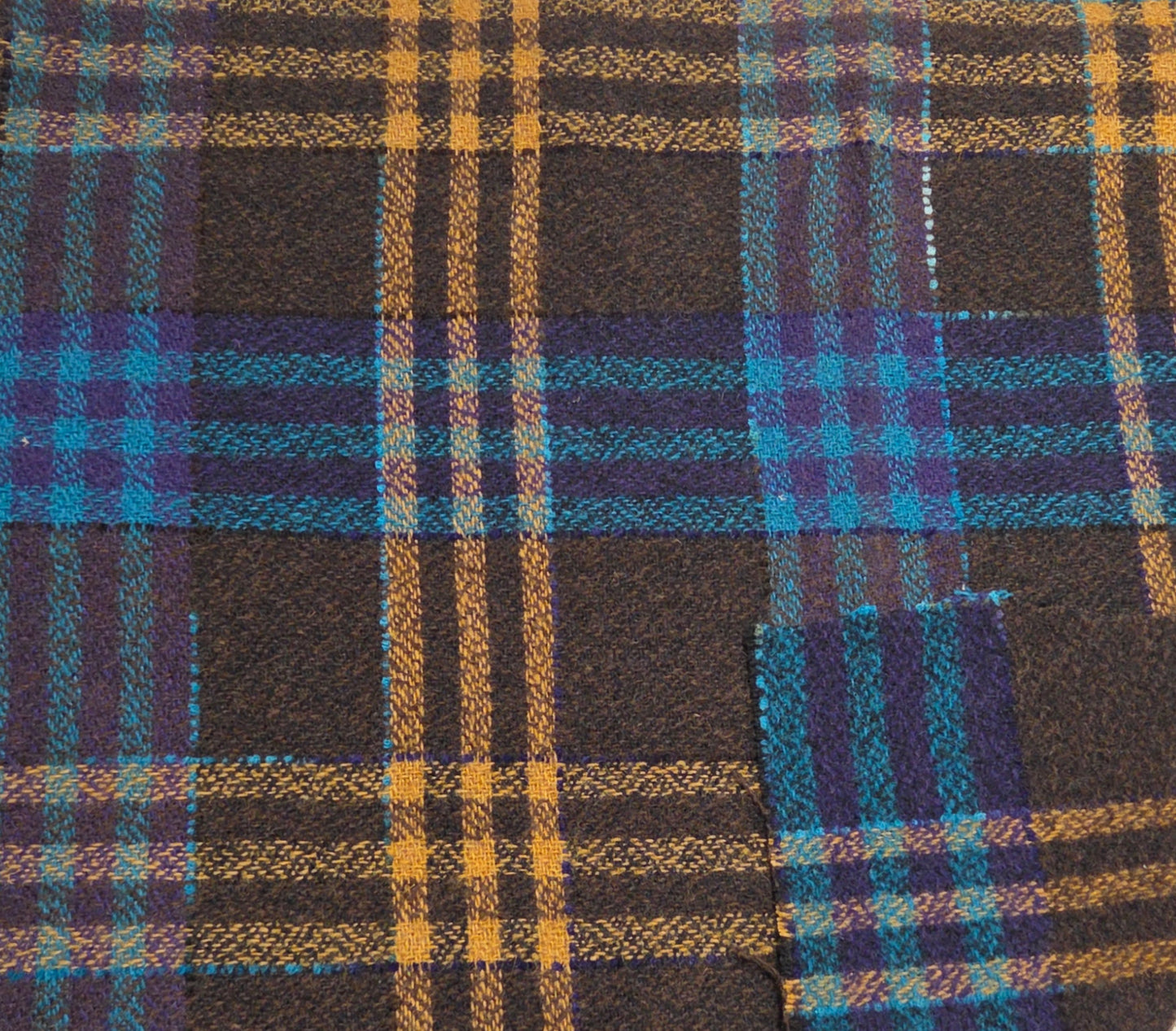 Deadstock Plaid Wool Acrylic