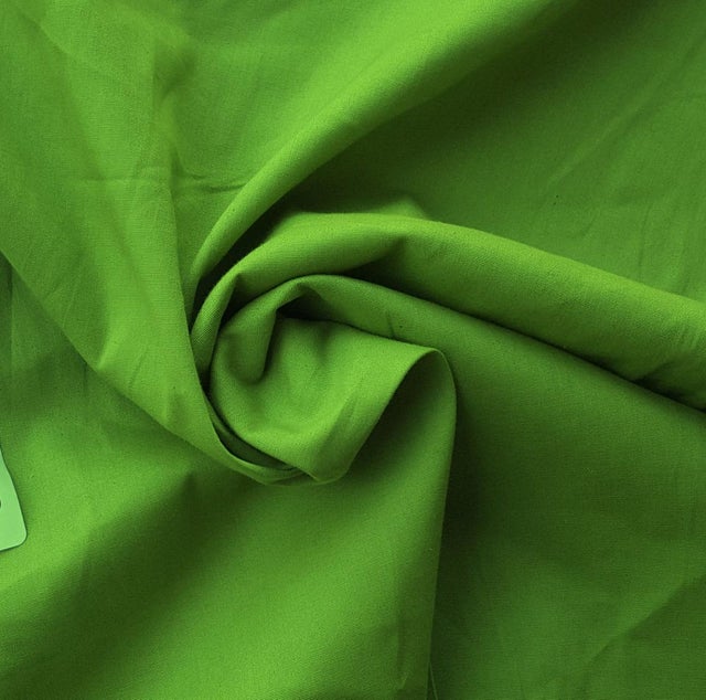 green cotton poplin fabric by the yard and wholesale