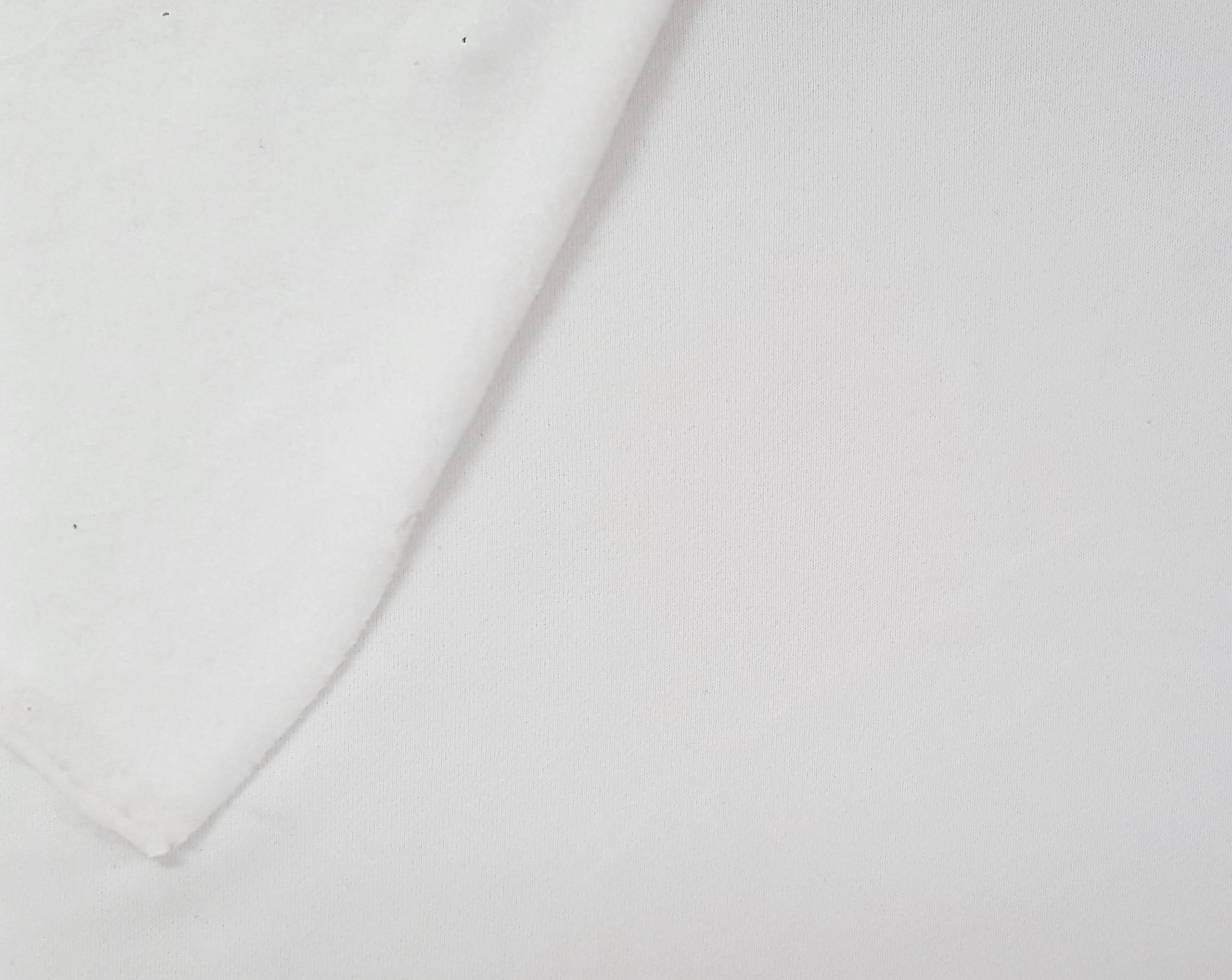 white organic cotton fleece fabric by the yard and wholesale los angeles