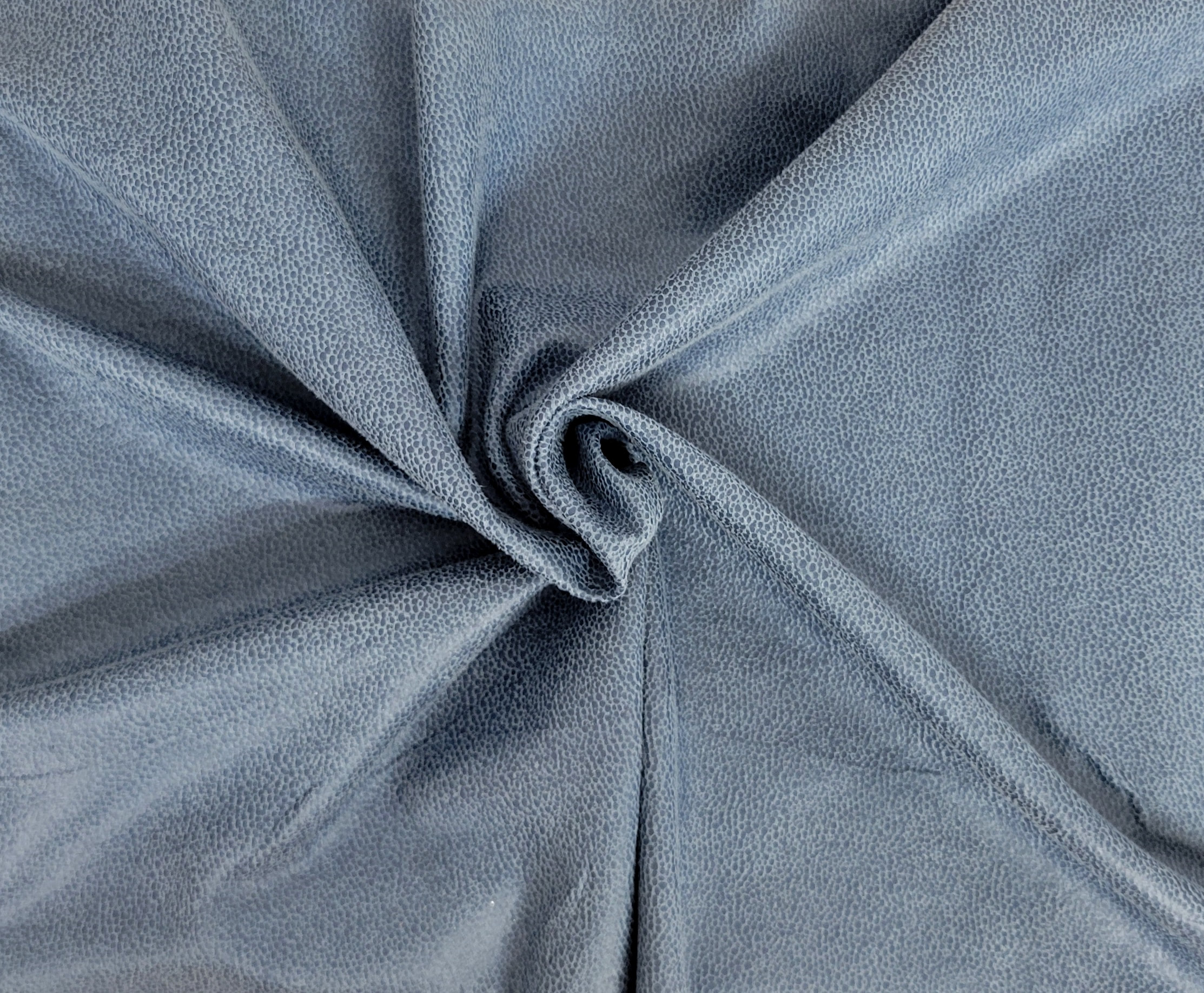 denim blue vegan stretchy faux leather fabric by the yard and wholesale ...