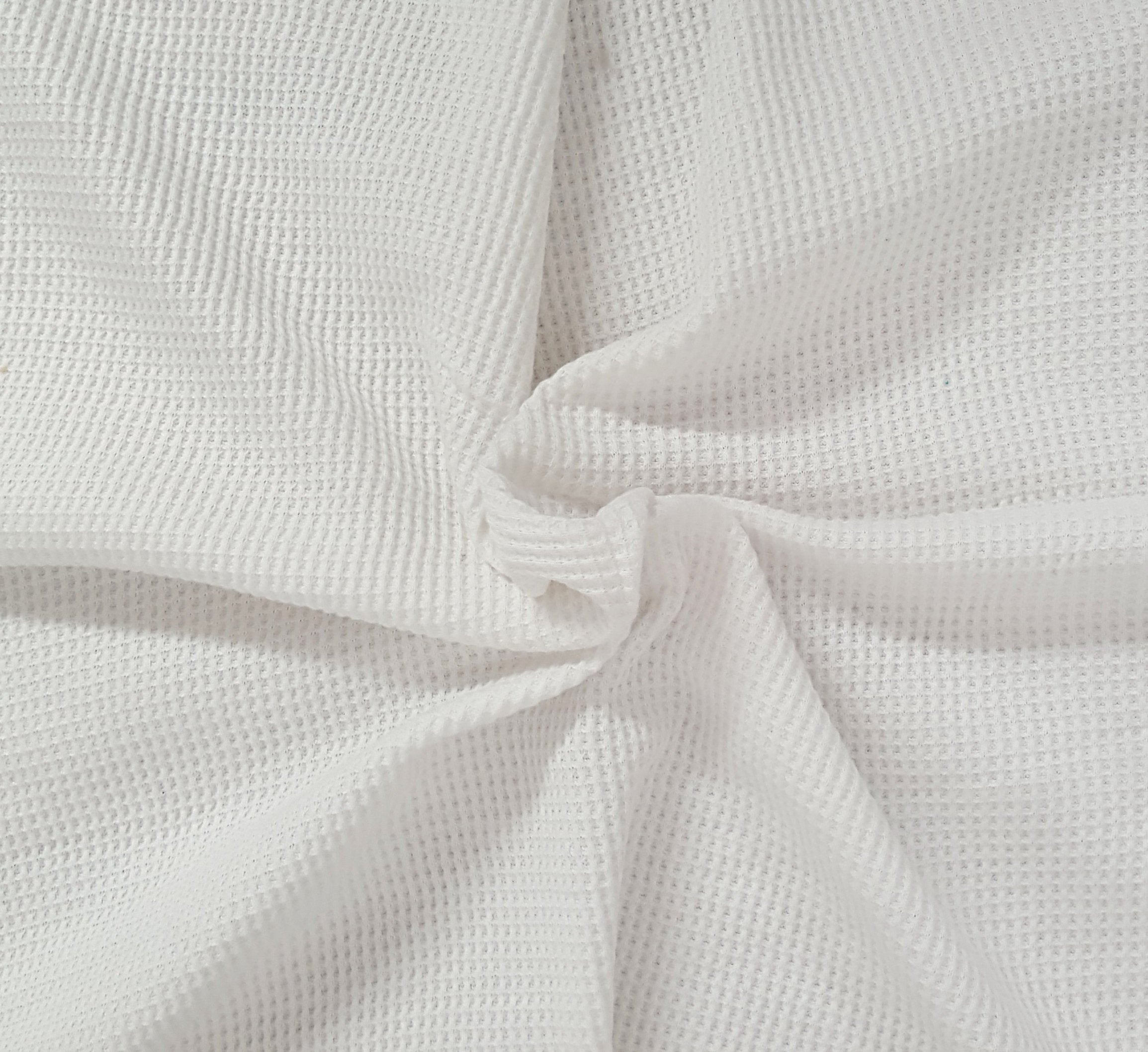 off white, pfd, cotton, thermal, knit, fabric, by the yard, wholesale, los  angeles